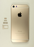 Задняя крышка iPhone 5s (имитация 6) (gold)