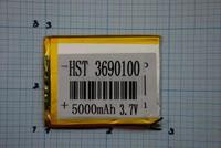 Универсальная батарея 3690100(3695100) (3,6 мм толщина 90 мм ширина 100 мм длина) 3.7v 5000 mah