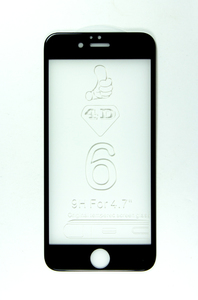Защитное стекло 5D iPhone 6g/6s (black) без упаковки