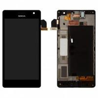 Дисплей + сенсор + рамка Nokia 730 original (black)
