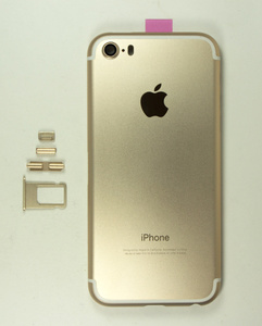 Задняя крышка iPhone 5s (имитация 7) (gold)