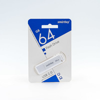USB 2.0 Флеш-карта 64GB SmartBuy LM05 (White)