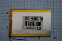 Универсальная батарея 35100150 (3,5 мм толщина 100 мм ширина 150 мм длина) 3.7v 5500 mah