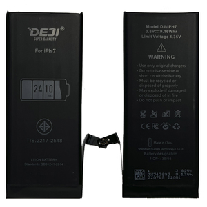 Батарея DEJI ПОВЫШЕННОЙ ёмкости Iph 7 (2410mAh) в коробке