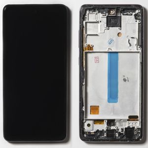 Дисплей + сенсор Samsung Galaxy A525/A52 (black; в раме) (OLED, big size)