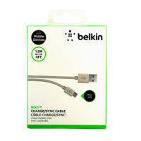 Кабель Micro-USB Belkin 1.2m (gray) в оплетке