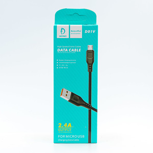 Кабель Micro-USB Denmen (D01V) (2.4A) (black)