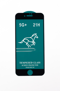 Защитное стекло 5D iPhone 6/7/8/SE 2020 (black) без упаковки