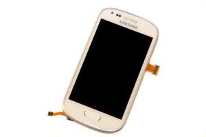 Дисплей + сенсор Sam Galaxy S3 Mini/i8190 (white) (original) (в раме)