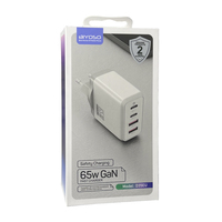 Сетевая 2 Type-C/2 USB зарядка Biyoso D35EU 65W (white)