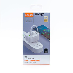 Сетевая USB зарядка LDNIO DUAL (2.4A) + Кабель Micro USB (A201)