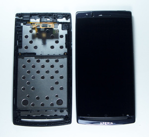 Дисплей + сенсор + рамка Sony Xperia LT18 (black)