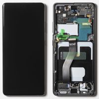 Дисплей + сенсор Samsung Galaxy S21 Ultra/G998 2021 (black; в раме) (100% Original, сервисный)