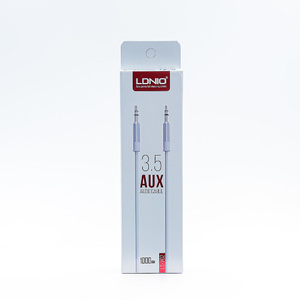 Кабель AUX 3.5 mm LDNIO (LS-Y02) 1m (white) 